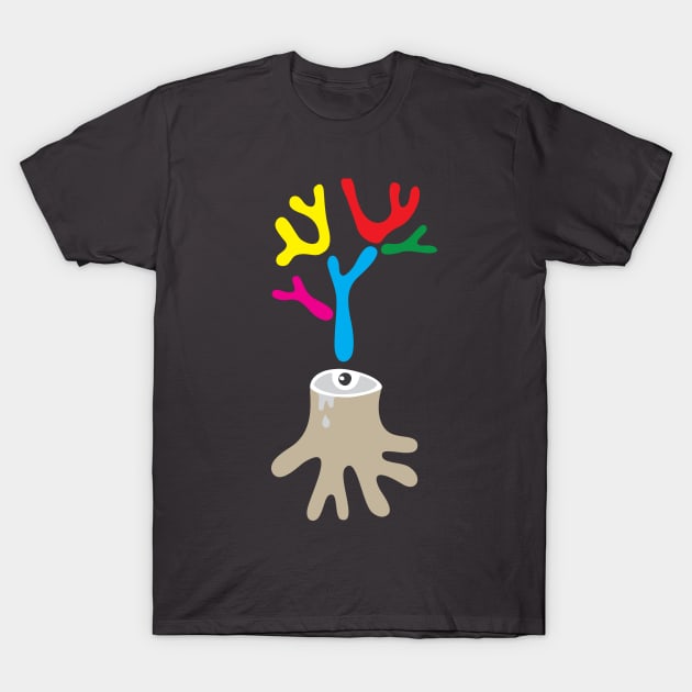 Tree and eyes T-Shirt by martinussumbaji